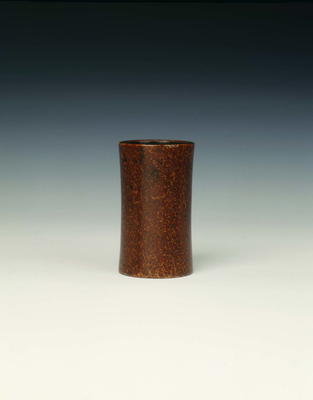 Marbled lacquer bamboo spill holder
18th century