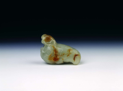 White jade cockerel with millet
Qing dynasty