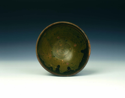 Brown and green glazed tea bowl
Southern Song
