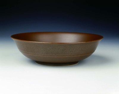 Bowl with cafe au lait glazeQing dynasty