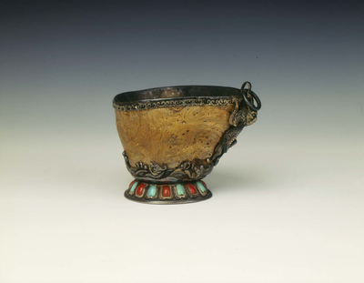 Burwood cup with silver mountsMongolia
