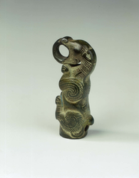 Bronze finial in the shape of an animalEastern