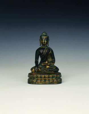 Gilt bronze BuddhaTibet, 15th century
