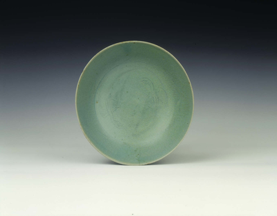 Celadon bowl with two incised parrotsKorea