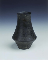 Black pottery beakerNeolithic