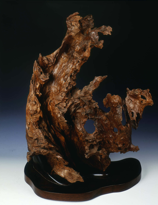 Natural wood sculptureQing dynasty