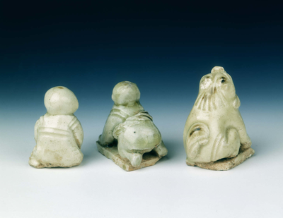 Set of three Ding yao type miniature