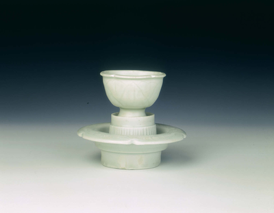 Qingbai cup and standNorthern Song dynasty