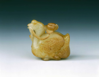 Jade goose with lotusSong dynasty (960-1279)