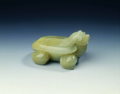 Celadon jade dragon tortoiseMing dynasty