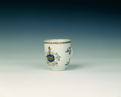 Famille rose armorial cup 1750-1775