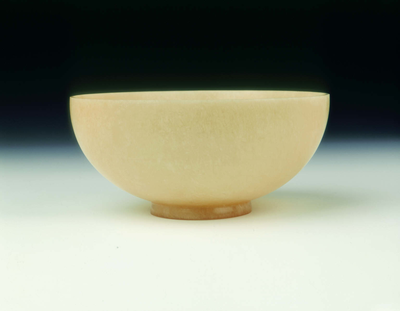 Plain hard stone bowl of classic Jun