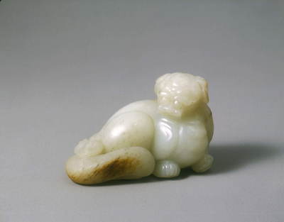 Jade lion dogEarly Qing dynasty
