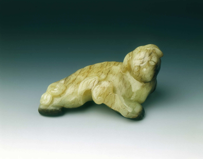 Jade mythical animal with batJin or Yuan