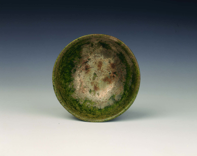 Green lead glazed bowl
Tang dynasty (618-907)