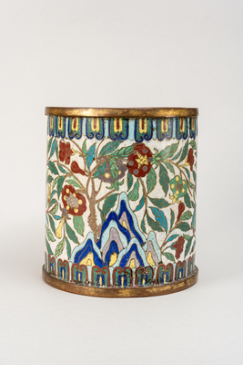 Cloisonne brushpot decorated with finger citron