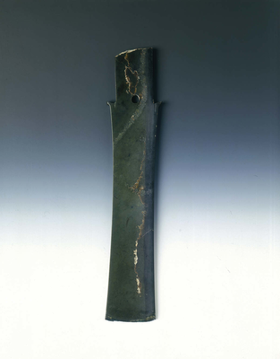 Dark green jade Zhang sceptre